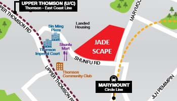 Jade Scape condo - easy accessibility by expressways.